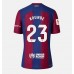 Günstige Barcelona Jules Kounde #23 Heim Fussballtrikot Damen 2023-24 Kurzarm